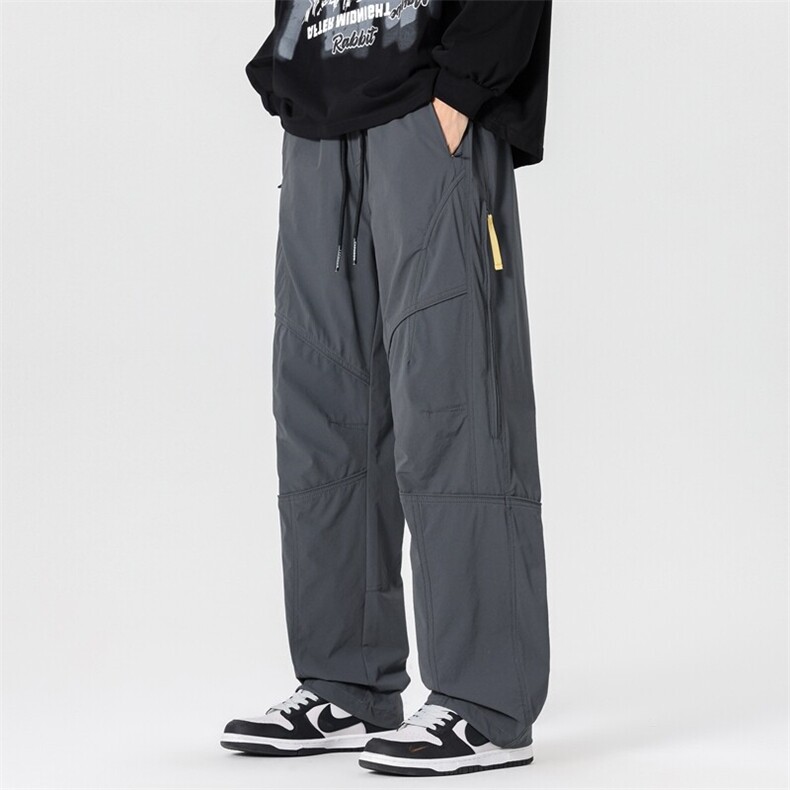 春款美冲锋裤男户外机能风登山运动裤高街设计感休闲裤AK0251-P53,男装休闲裤,星座308B-2