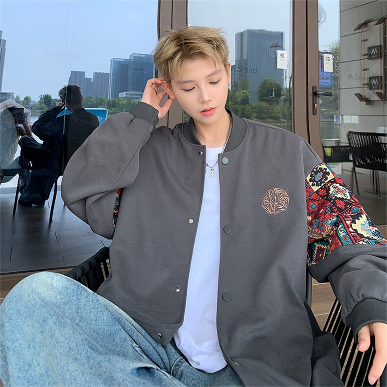 春秋季棒球服男女新款美式夹克休闲外套XZ102B-1-JK2608P85,男装夹克,星座102B-1