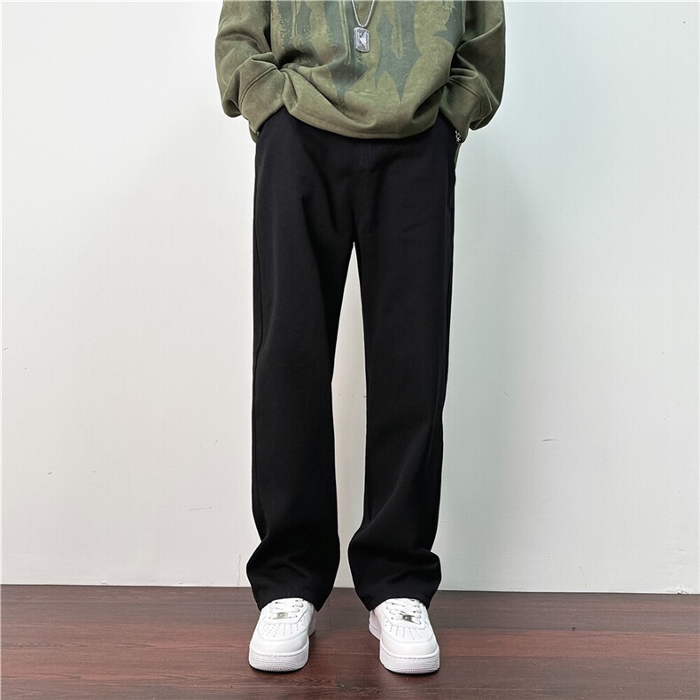 k1002-p45-控68M-5XL牛仔黄泥在高阶宽松大码牛仔裤cityboy,男装牛仔裤,星座116