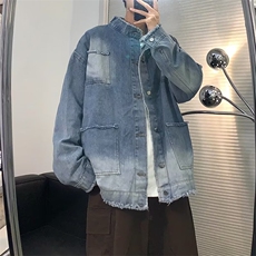 美式复古高街夹克男2024年春秋季新款潮牌宽松棒球服外套，男装夹克，星座716-4