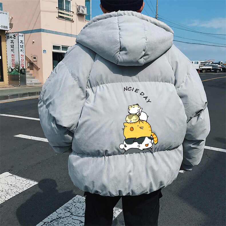 MY16090-P100加厚加绒连帽衣男大码服男面包服男,男装棉衣,电商A040A
