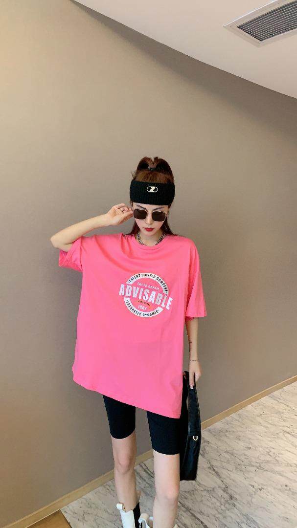 夏季新款前面印花T，女装，萱伊惠紫