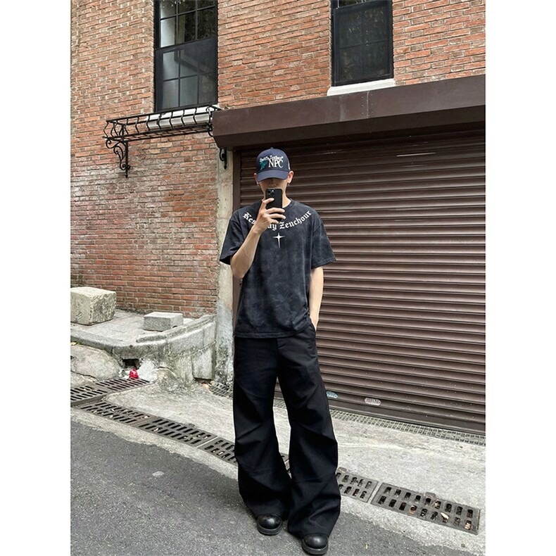 美式扎染短袖T恤夏季潮牌印花复古休闲t恤男XT63099-TP2548,男装T恤,电商A102