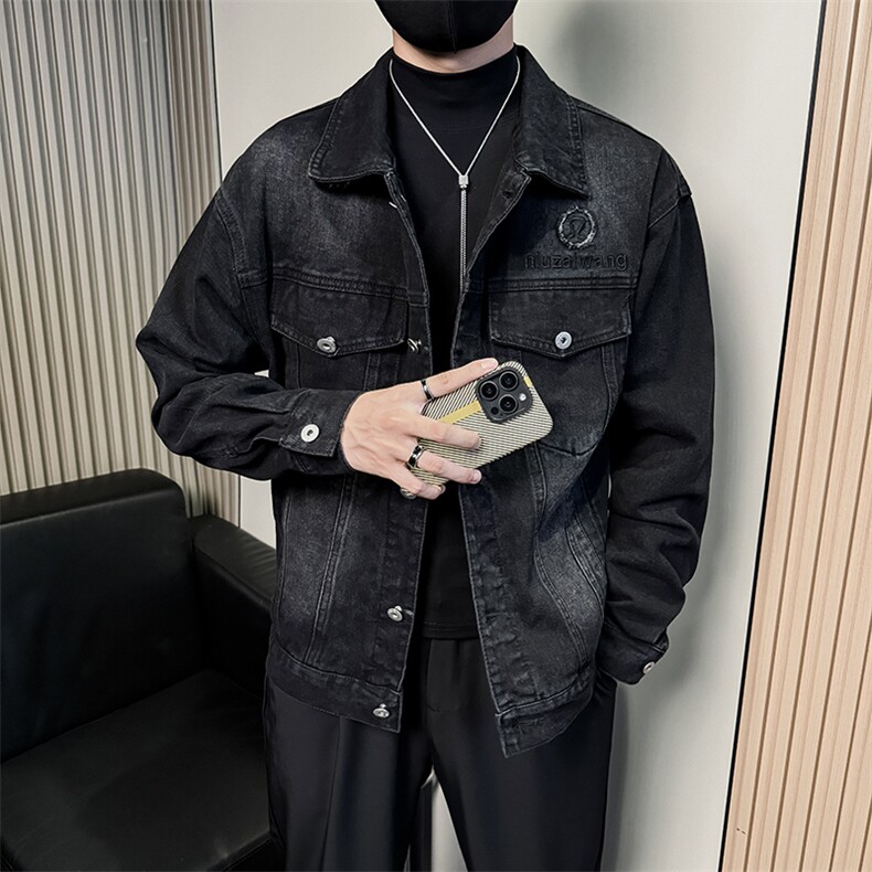 美式复古做旧男士工装牛仔夹克A368-NJ8628-P108,男装夹克,电商A368