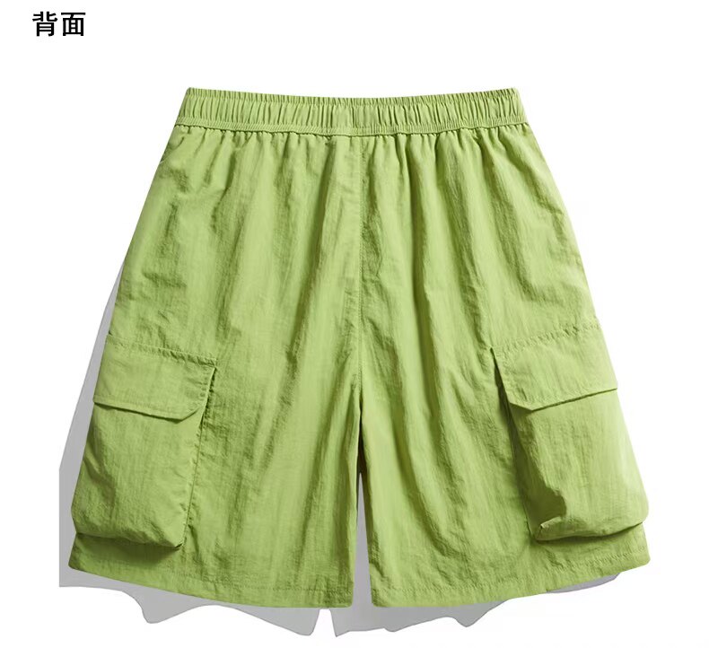2025年秋季松紧短裤直筒型百搭中腰工装短裤时尚百搭，女装短裤/热裤，冬梦尼服饰