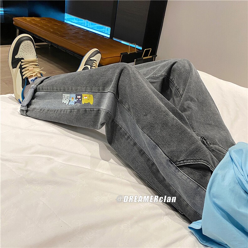 k796-p50-控68M-5XL毛毯平铺现货得物高阶港风ns宽松牛仔裤,男装牛仔裤,星座116