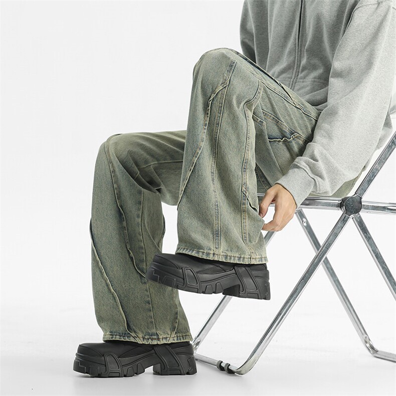 现货春季新款潮流复古黄泥色美式牛仔裤S-3XL914-4-2121P71，男装牛仔裤，星座914-4