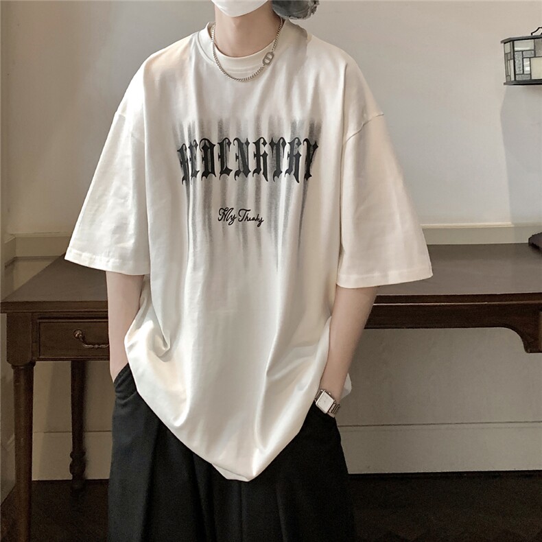 夏季新款丝网印花短袖T恤A072-T3025-P35控48,男装T恤,电商A072