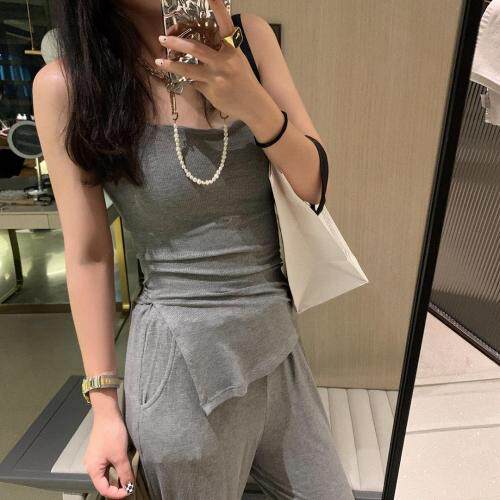 吊带长裤两件套，女装背心吊带，XTZ style