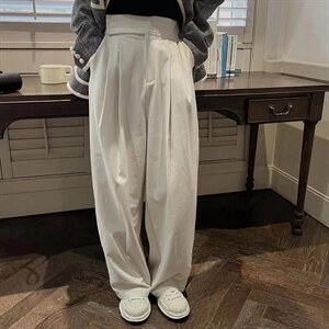 夏季新款垂感拖地裤图片