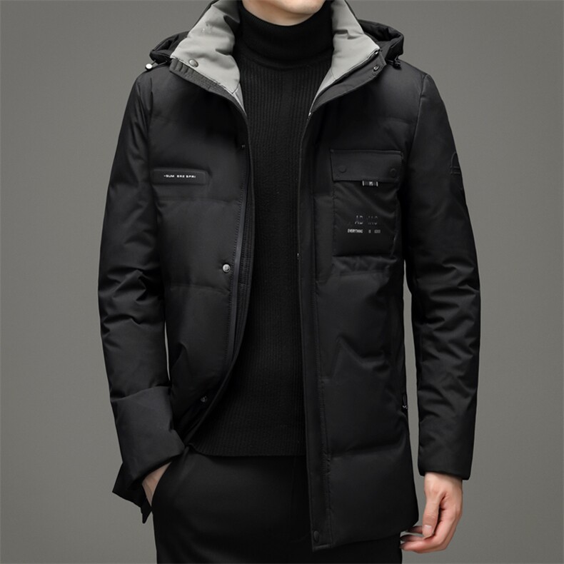 新款2023冬季羽绒服男装保暖可脱卸帽外套中年爸爸装TLM2109-P250,男装羽绒服,电商B212（原钱塘6029）
