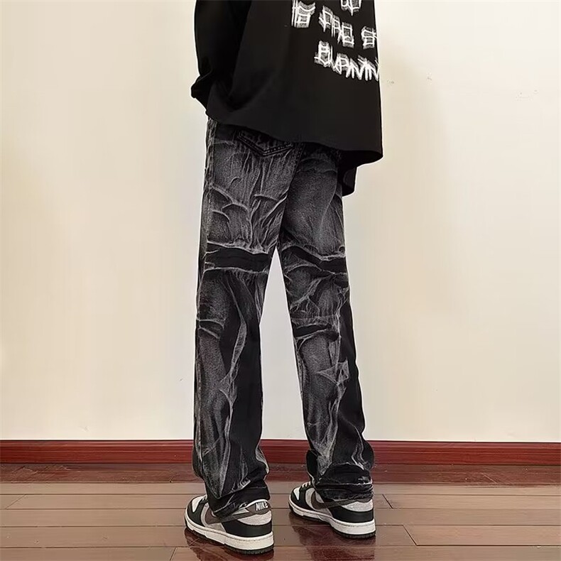 新款男气质牛仔裤青春流行潮流长裤原宿百搭N6007P43,男装牛仔裤,星座1116-2