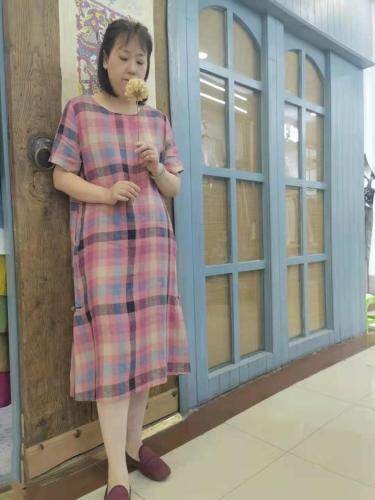 现货一复古棉麻风格各类裙子、旗袍、上衣、裤子，女装婚纱/旗袍/礼服，蓝院