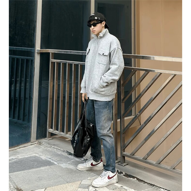 抖音得物休闲直筒牛仔裤男显显瘦宽松百搭美式复古水洗长裤AK13,男装牛仔裤,电商A443
