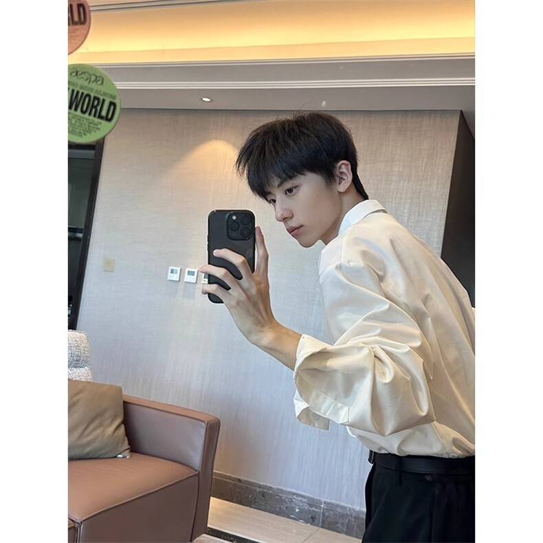新中式男装风衬衫上衣高级感汉服衬衣汉元素唐装C694-P5,男装衬衫,星座1007（原301D）