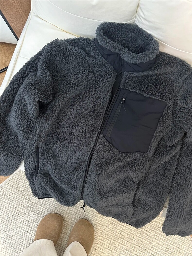 秋冬新款羊羔毛外套GS04-P85成分100聚酯纤维,女装短外套,星座1302