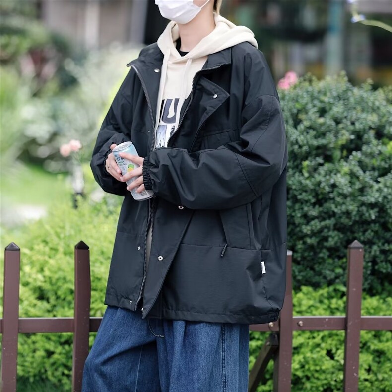 hiphop高街外套高街男日系机能风立领夹克冲锋衣J8073P60,男装夹克,星座1116-2
