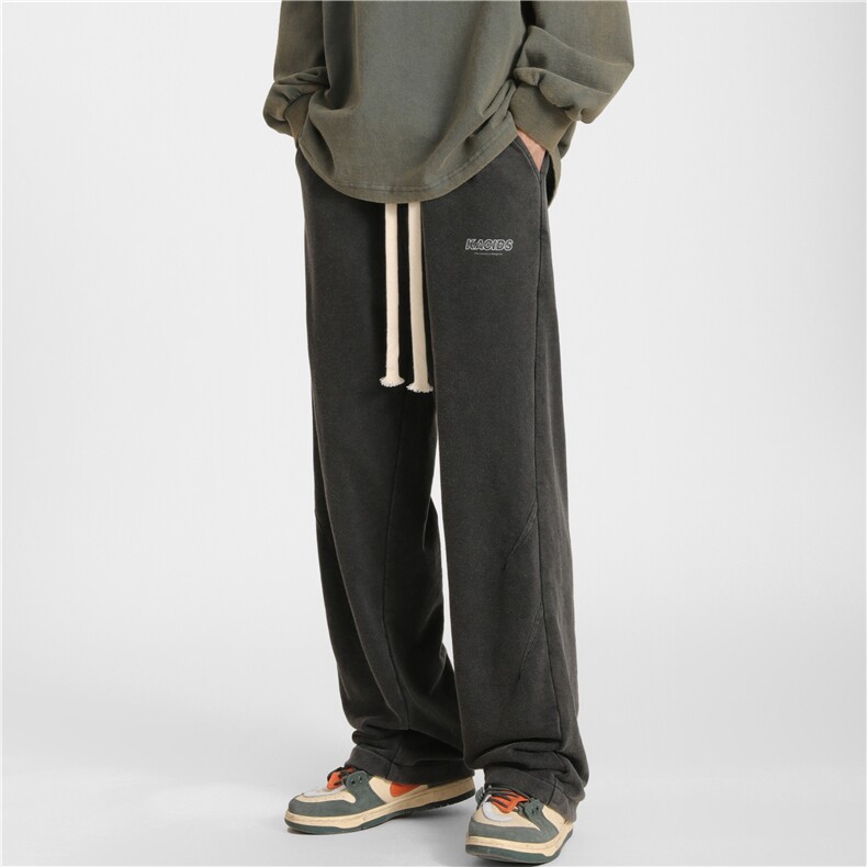 【现货】A384-加绒P45常规P40控88水洗直筒卫裤做旧休闲裤,男装休闲裤,电商B335