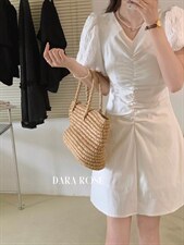 怒推新款！法式简约公主系列蕾丝袖拼接连衣裙！质感好！ML，女装连衣裙，DARA ROSE