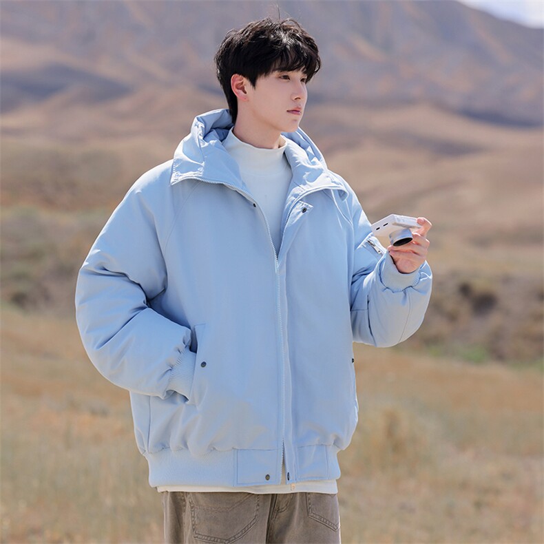 潮流宽松棉服高高街潮牌休闲棉衣A161-9987图片