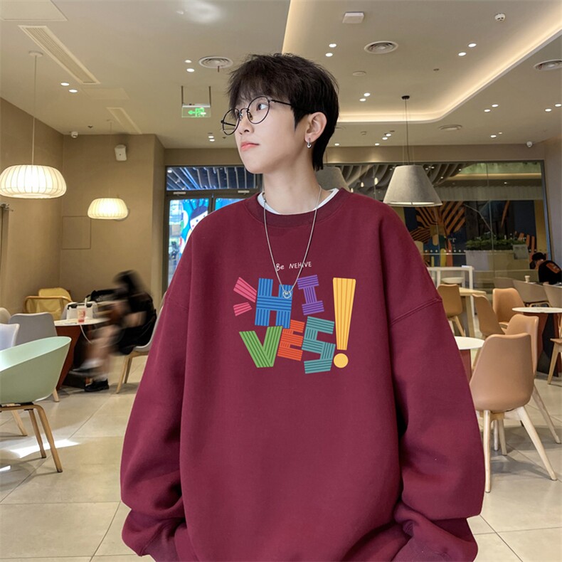 ！圆领卫衣男装港风长袖t恤男外套男 WY510-特P23图片