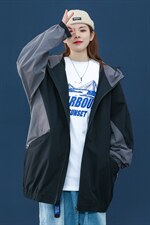 2021春季新中性风大码男女港风撞色拼接连帽ins潮流外套J6071-P70，男装夹克，电商A001