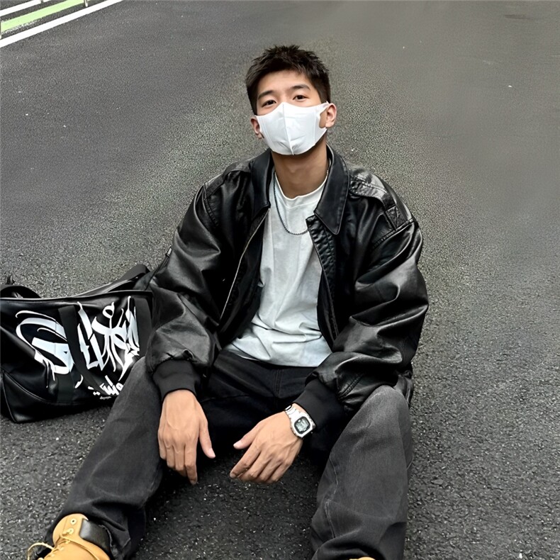 网图现货加厚加棉皮衣飞行员外套1209-1-JK19-P90主推可谈,男装夹克,星座1209-1