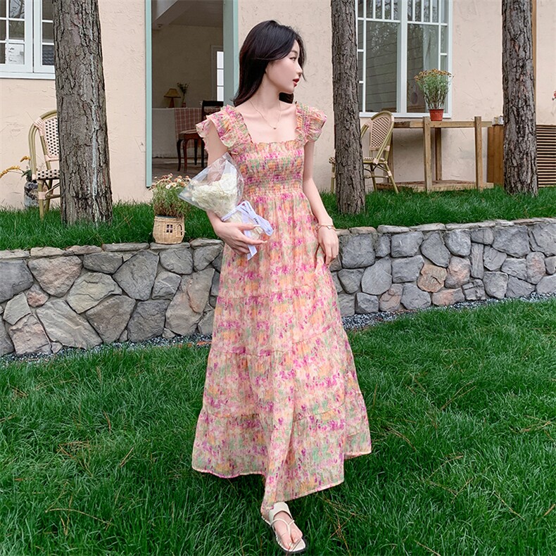 现货！2025年夏装新款碎花印花连衣裙2C133-988-P125-K178,女装连衣裙,2C133