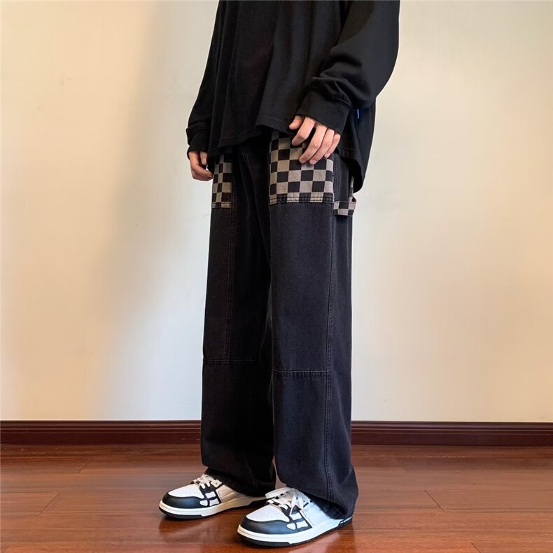 牛仔裤男秋季潮大码休闲裤子高街XK8021P45,男装牛仔裤,星座1116-2