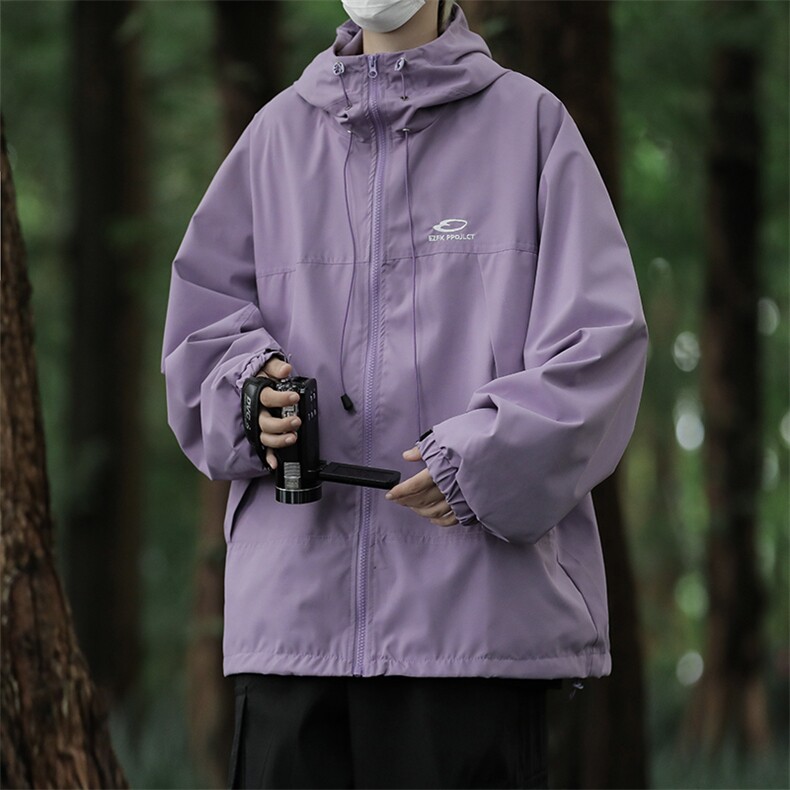 A760-P60美式vintage户外登山冲锋衣男款秋季潮牌连帽休闲夹克,男装夹克,星座512-6
