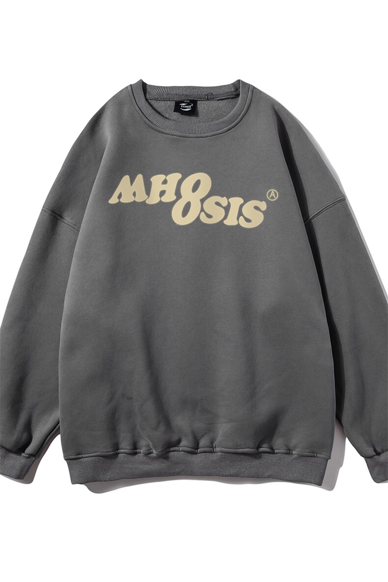 白底新款秋冬字母印花潮流美式宽松圆领卫衣W190P30控48,男装卫衣,电商A247-1