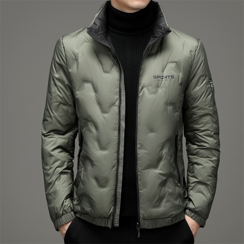 新款2023冬季羽绒服男装立领白鸭绒外套中年爸爸装YYYR6135-P170,男装羽绒服,电商B212（原钱塘6029）