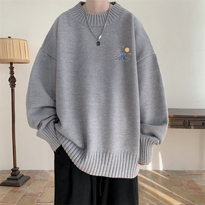半高领毛衣男士大码针织衫男毛线衣男 M18364-P45 加绒款-P65图片