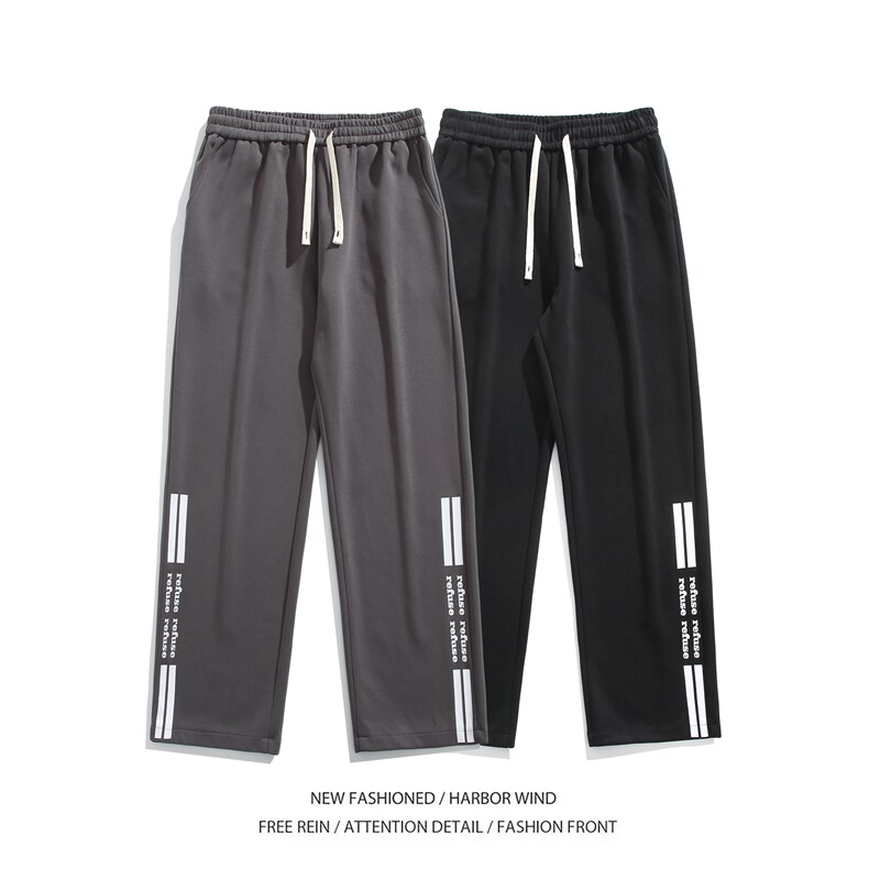 抖音品质潮流宽松拉链褶皱设计宽松冲锋裤B315-K24002-p55控78,男装休闲裤,电商B315