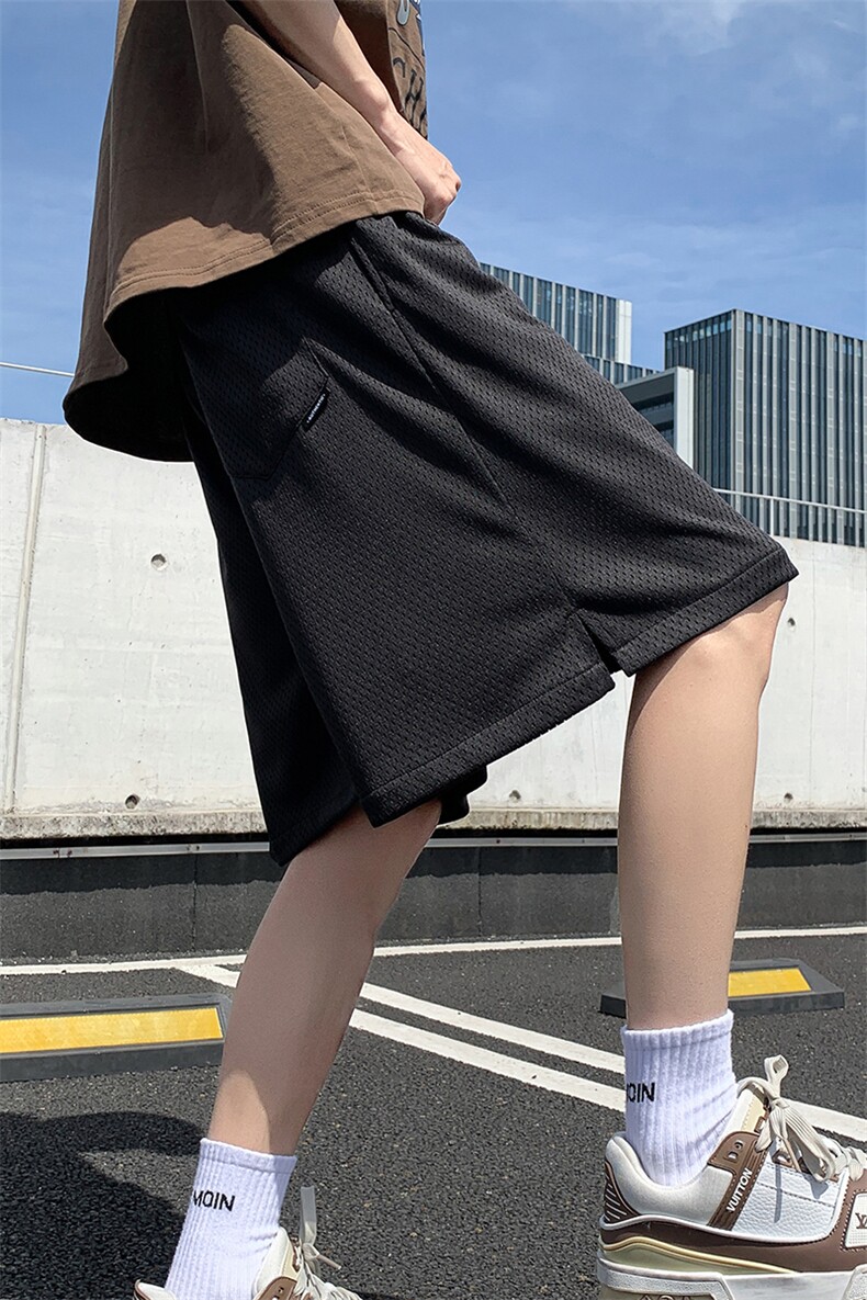 8XL-M特大码短裤男宽松运动裤夏季休闲裤户外冰丝五分裤DK1530P25,男装休闲裤,电商D206-1