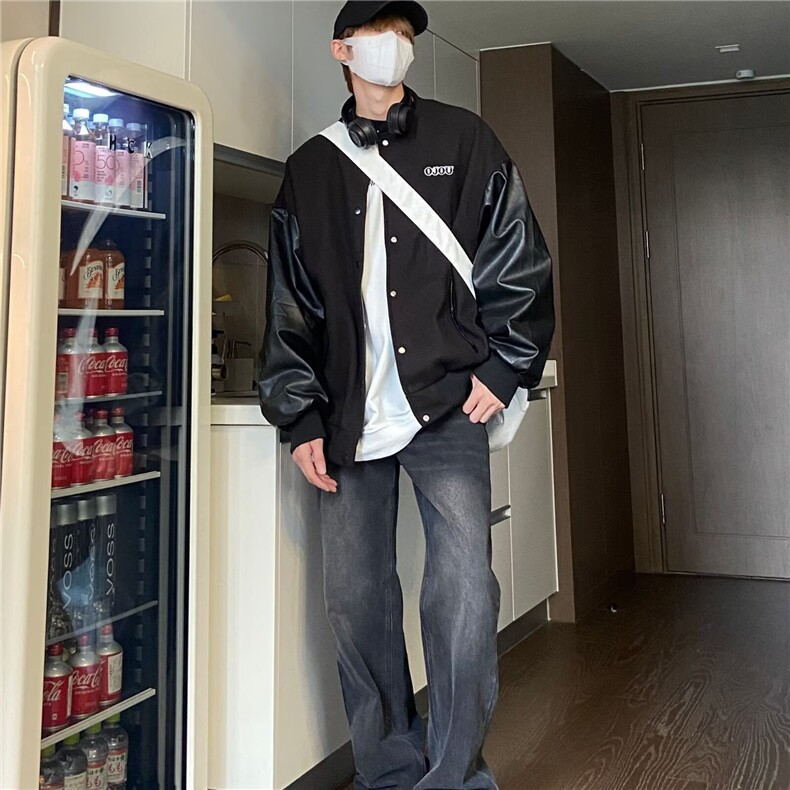 简约文艺潮流新款日系百搭时尚慵懒ins气质原宿夹克流行,男装夹克,星座506A