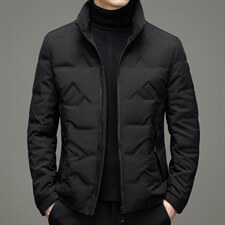 中年男纯色羽绒服男冬季中年男爸爸冬装休闲款外套YYYR1906-P245，男装羽绒服，电商B212（原钱塘6029）
