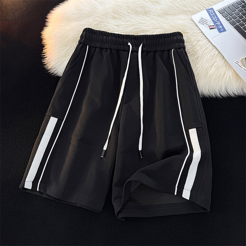 2025设计款休闲时尚卫裤潮男夏季五分裤短裤25XD23070特批35，男装休闲裤，电商A042