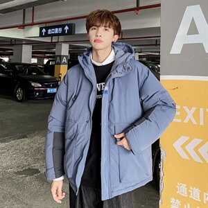 【】A003-HY8003-P135秋冬新款多口袋时尚连帽棉衣 港仔2图片