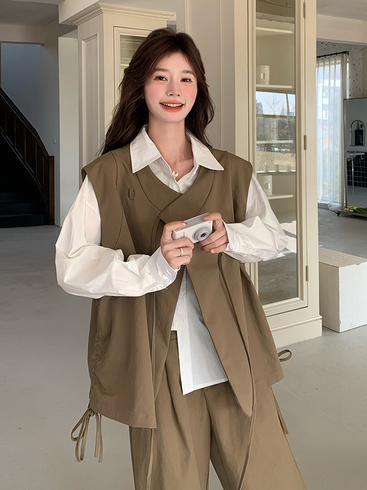 2025年春季新款马甲套装,女装套装/套裙,浙宝069