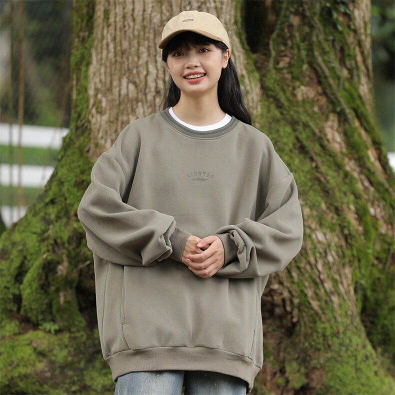 wassupcandy假两件卫衣男士春秋季2025新款潮牌宽松重磅休闲外套,男装卫衣,新杭派外27-2
