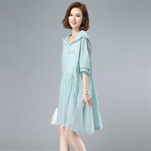 防晒衣女中长款2021年夏季新款韩版洋气薄款百搭长袖防晒服衫外套图片