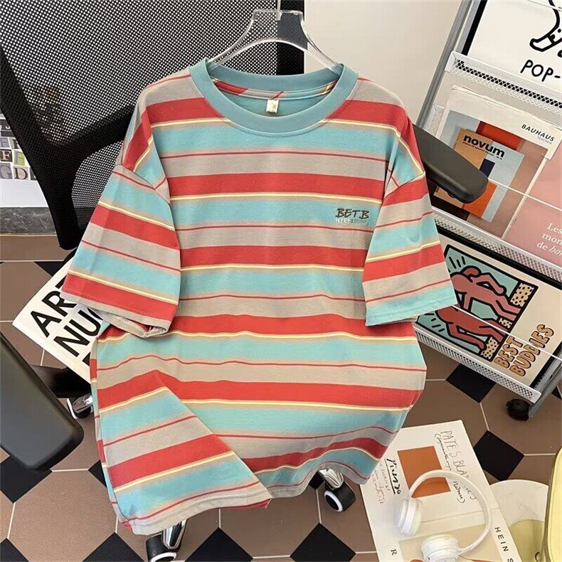 C396-P382025夏季潮牌百搭宽松短袖2025新款撞,男装T恤,星座512-6