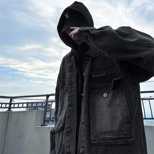 JK01-P88 控128  初秋新款上衣男女美式复古水洗牛仔夹克外套图片