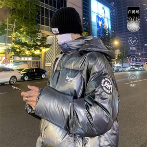 特批 港风夜景新款标80白鸭绒 连帽羽绒服 YR100 P165控268图片