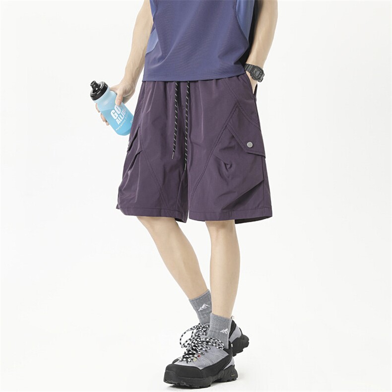 现货多巴胺宽松工装短裤夏季薄款休闲速干裤A337-S168-P35控49,男装牛仔裤,电商A337