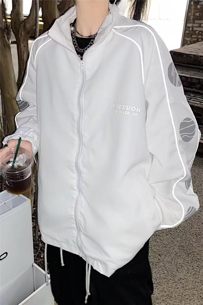 春夏季休闲炸街薄夹克男外套韩版潮流个性上衣JK935-P43,男装夹克,电商D202-1