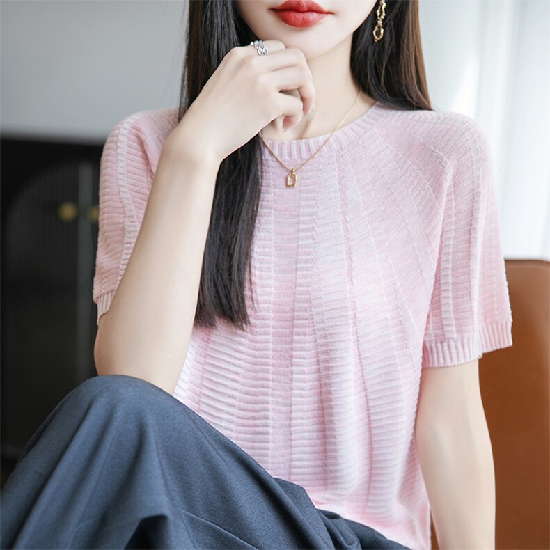 短袖T恤女士2025早春新款小个子修身短款高腰上衣夏,女装T恤,菲奥羊绒