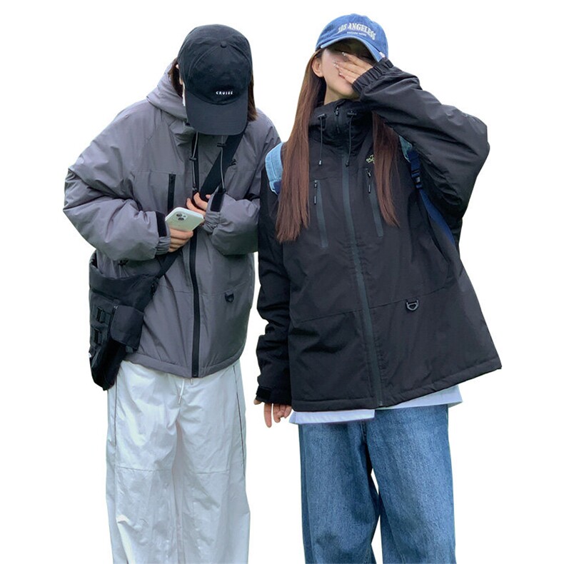 CC060-P105冲锋衣新款棉衣外套防风连帽保暖锁暖收拢袖口宽,男装棉衣,星座911-3