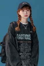 中性风23秋季百搭宽松字母印花潮流百搭卫衣TPST203特批35控58，男装卫衣，A247A